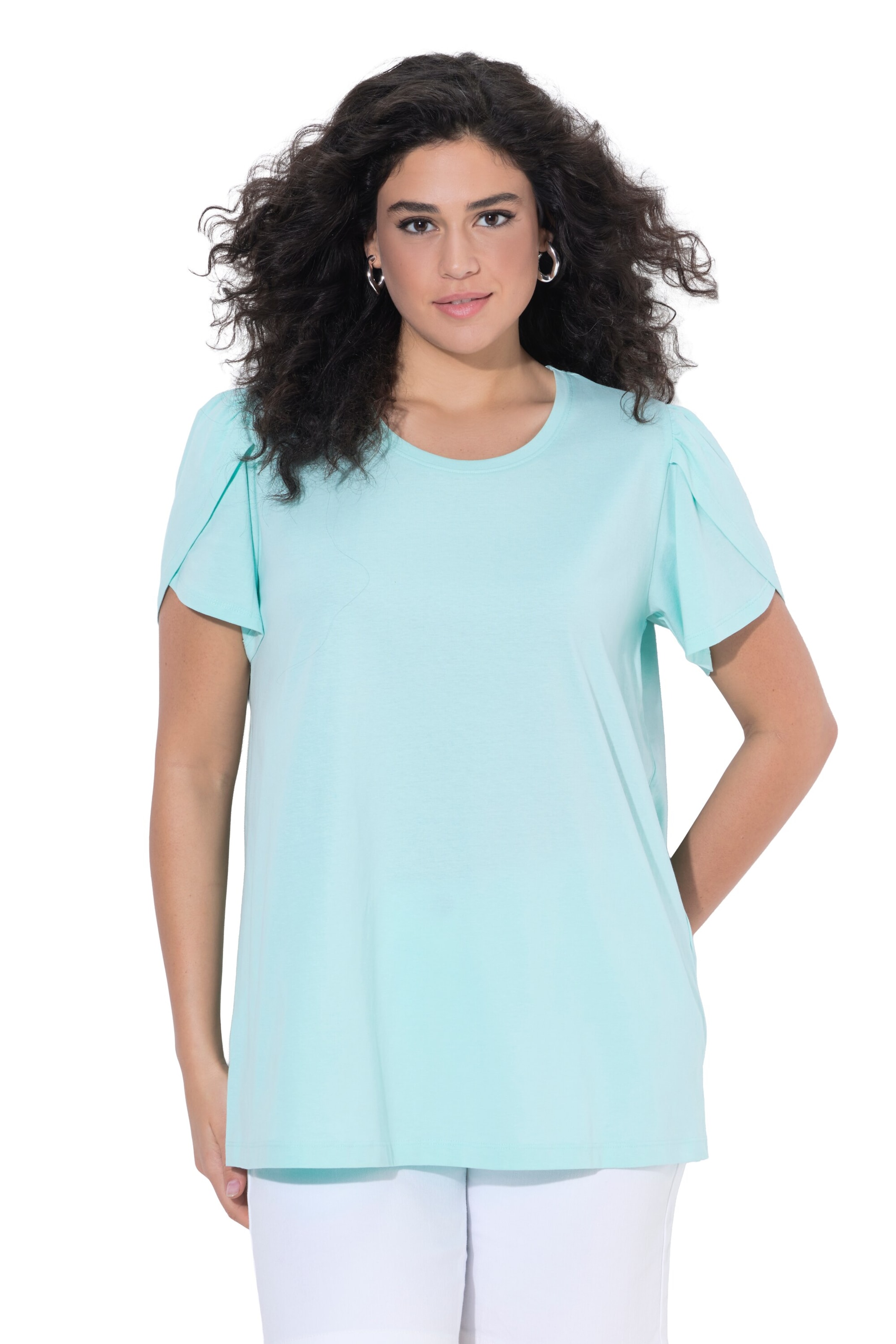 Ulla Popken Shirt in Blauw: voorkant