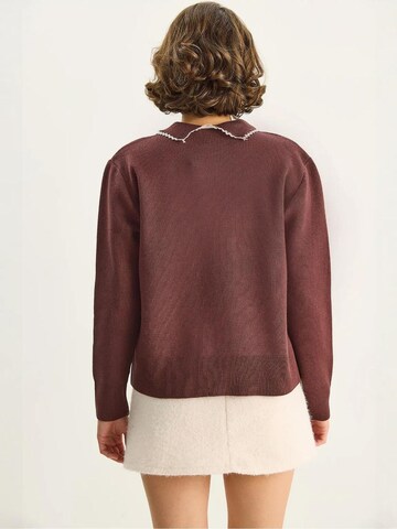 Bianco Lucci Sweater 'Pullover' in Purple