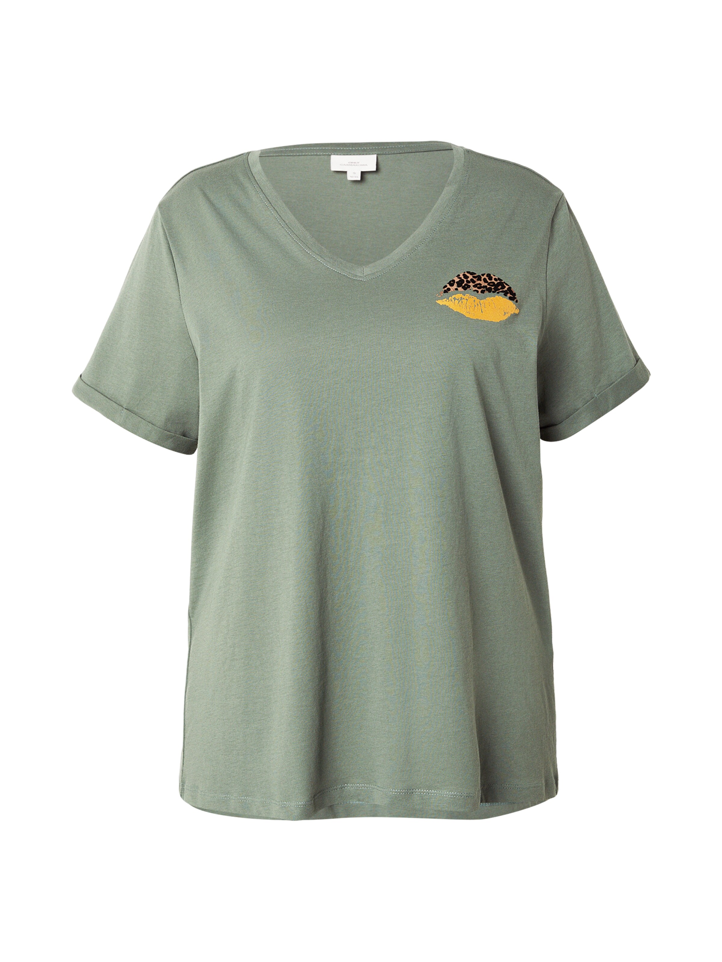 ONLY Carmakoma Tričko 'CARBEA' – zelená: přední strana