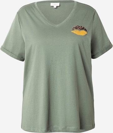 ONLY Carmakoma Tričko 'CARBEA' – zelená: přední strana