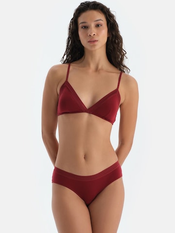 raudona Dagi Kelnaitės paaukštintu liemeniu