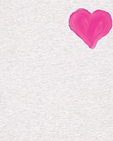 T-shirt ' Pink Heart ' Watapparel en gris