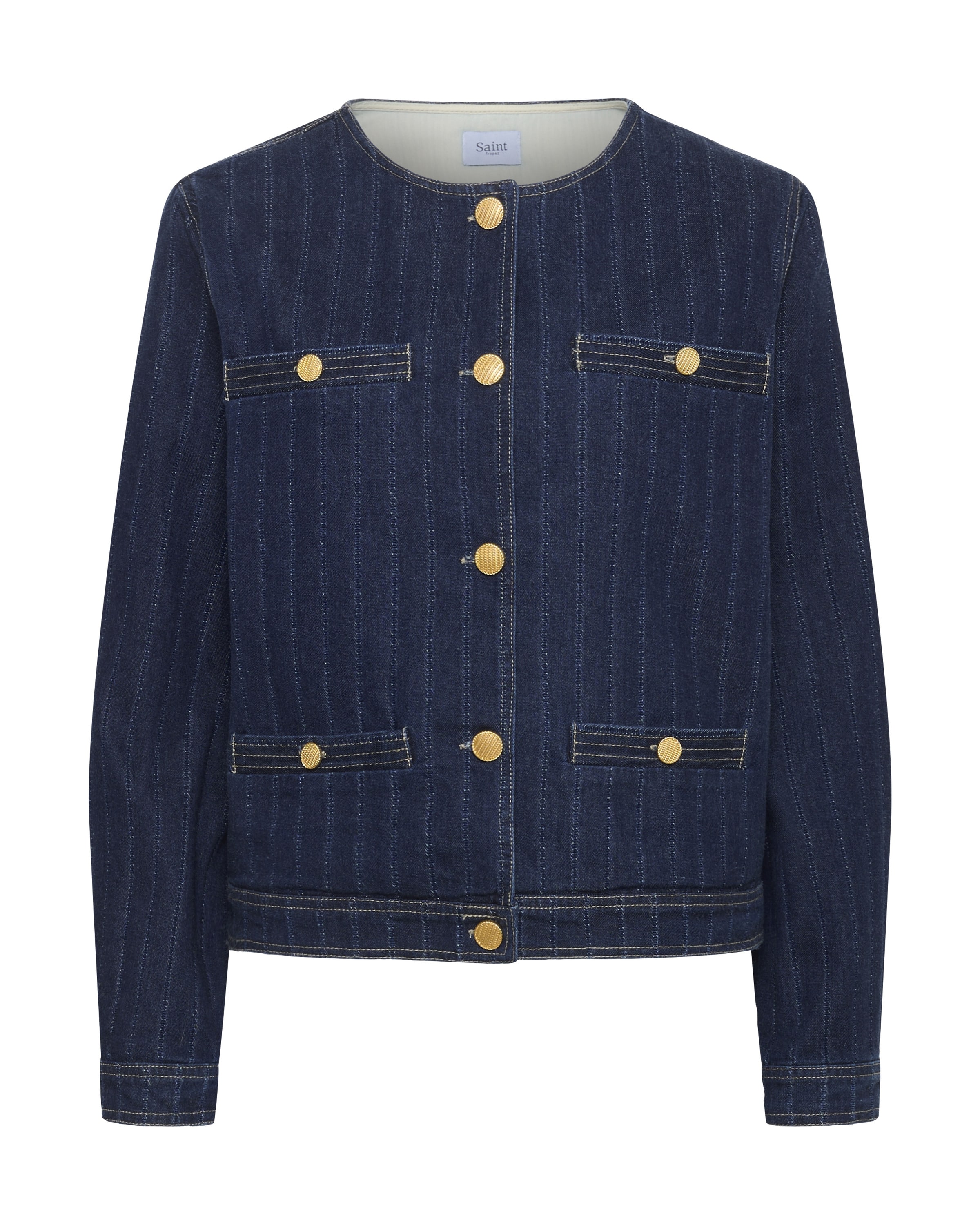 SAINT TROPEZ Tussenjas 'OshanaSZ' in Blauw: voorkant