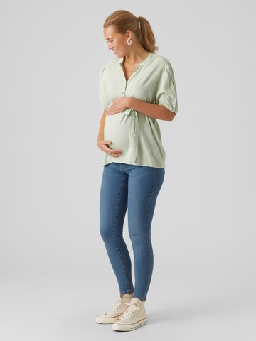 MAMALICIOUS Blouse 'Mercy Lia' in Groen