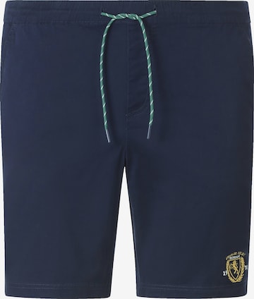 Charles Colby Loose fit Pants ' Baron Colb ' in Blue: front