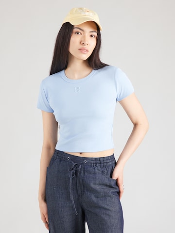 mėlyna HUGO Marškinėliai 'Delanor': priekis