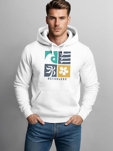 Neverless Sweatshirt 'California Surf' in White