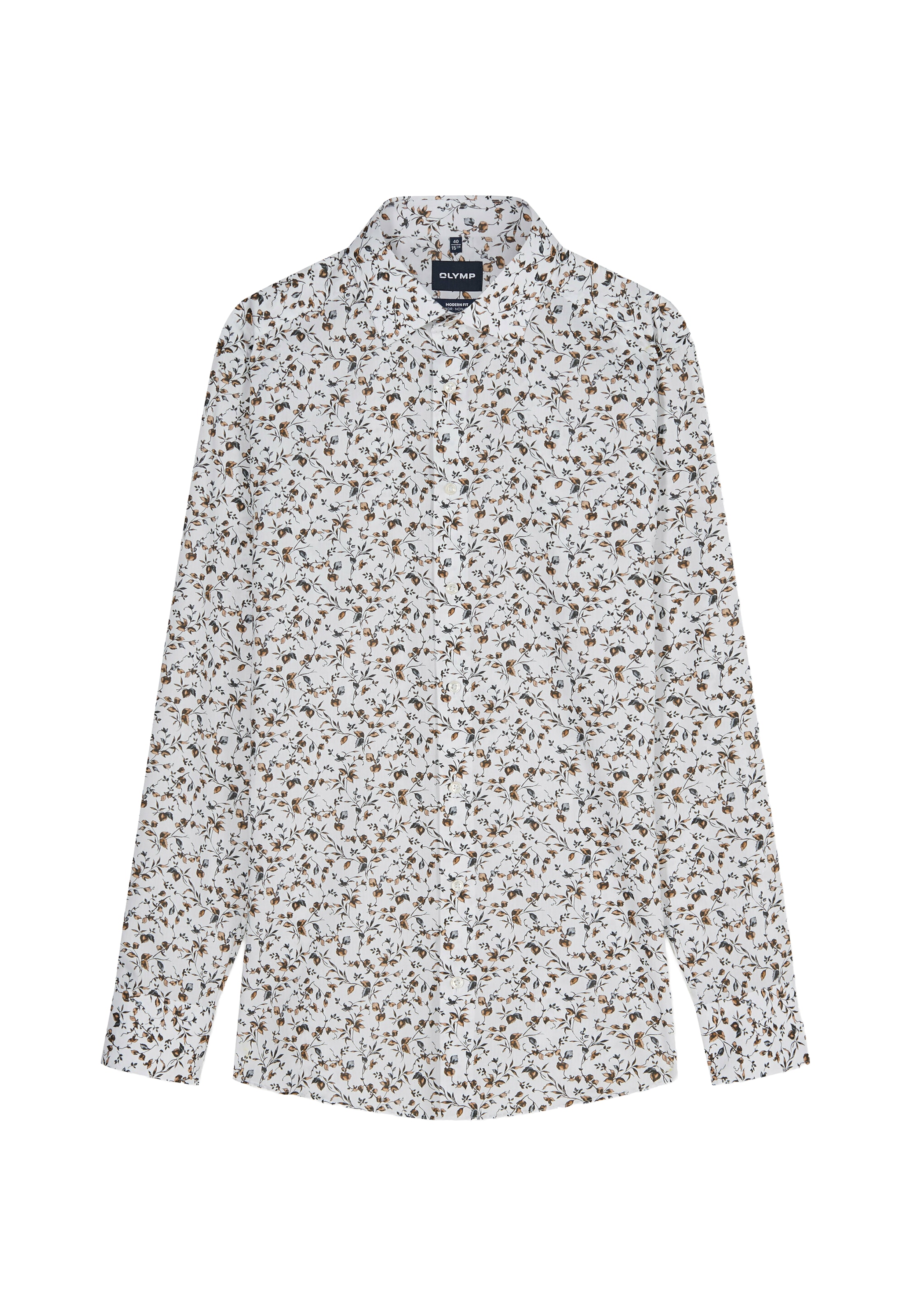 Regular fit Camicia di OLYMP in bianco: frontale