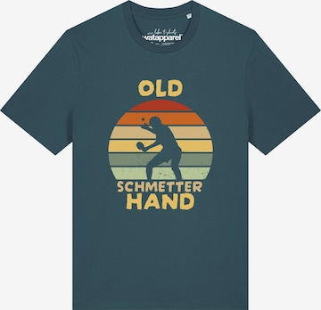 T-Shirt 'Old Schmetterhand' Watapparel en bleu : devant