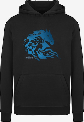 F4NT4STIC Sweatshirt 'Disney Frozen 2 Nokk Silhouette' in Black: front
