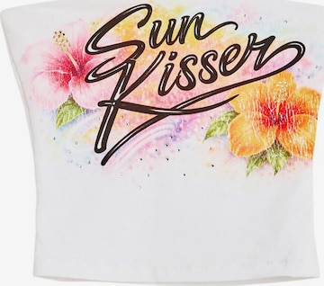 Desigual Toppi 'Strapless' värissä valkoinen: etupuoli