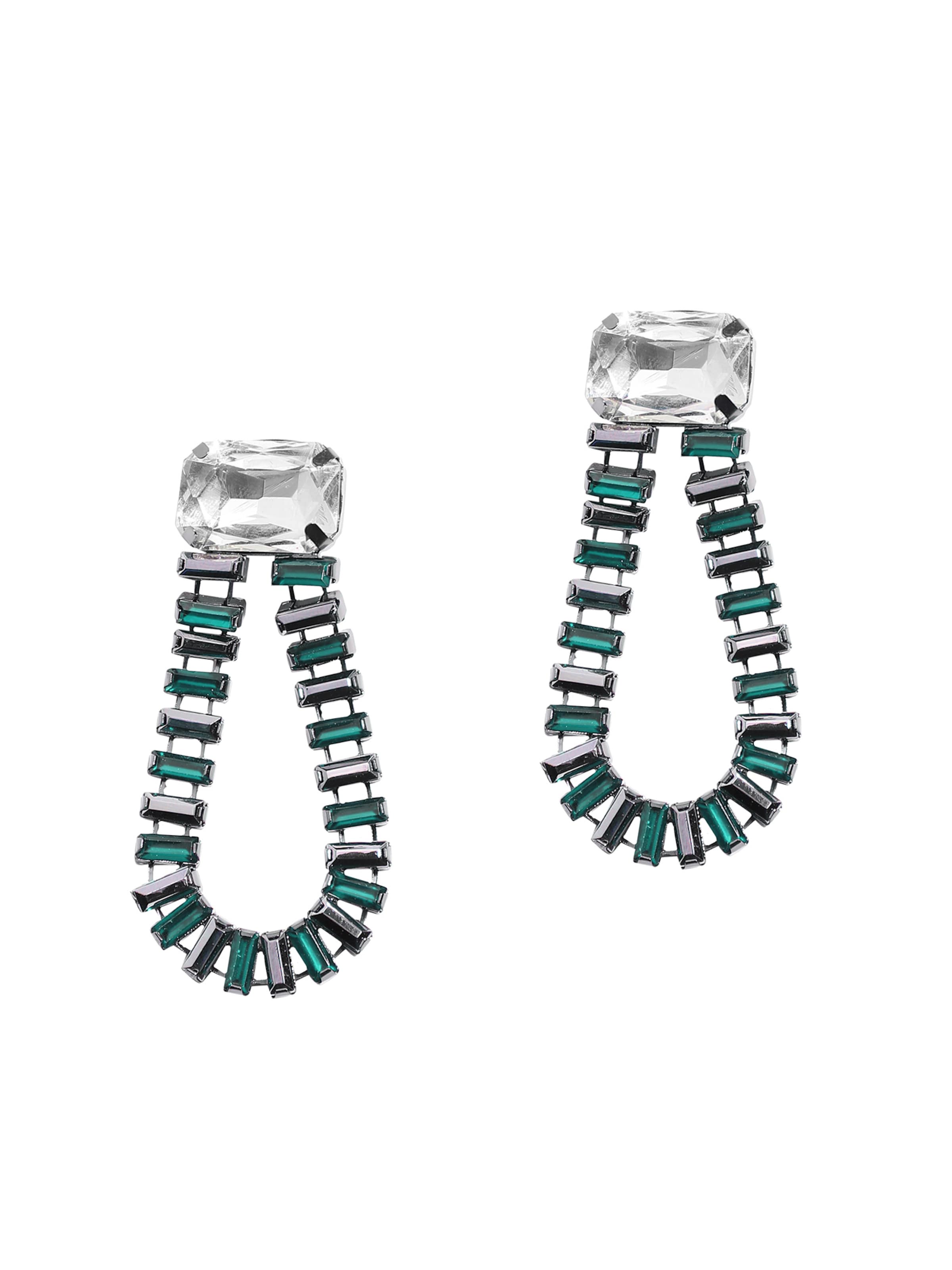 Boucles d'oreilles ' Amaliya ' SOHI en vert : devant
