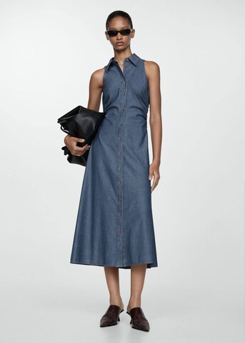MANGO Shirt Dress 'Adri' in Blue: front