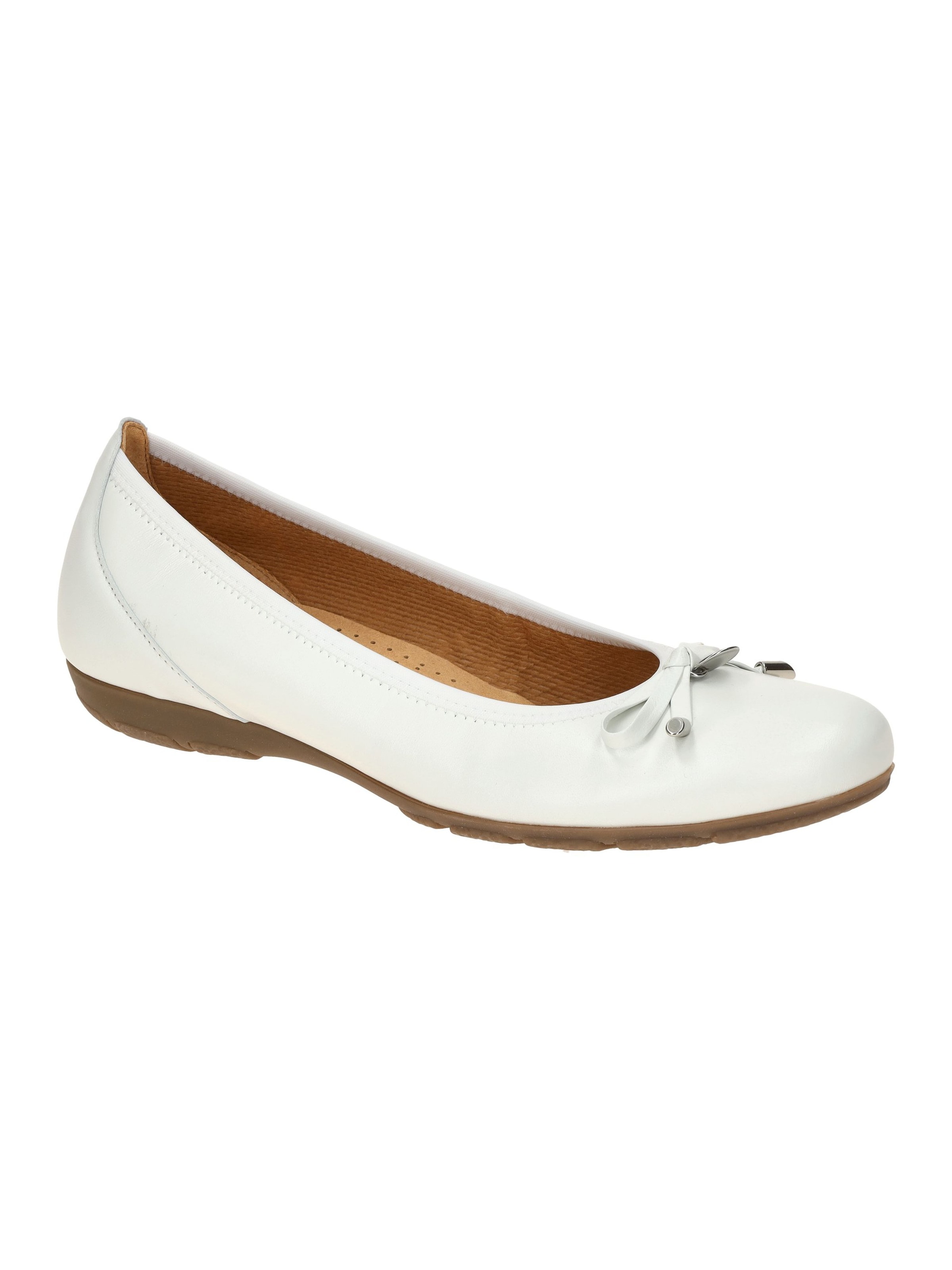 GABOR Ballet Flats in White: front