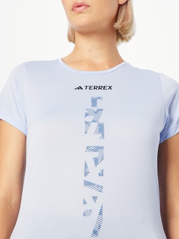 ADIDAS TERREX Funkcionalna majica 'Agravic' | modra barva