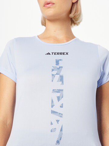 ADIDAS TERREX - Camiseta funcional 'Agravic' en azul