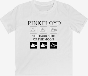 F4NT4STIC Shirt 'Pink Floyd Pyramids' in Wit: voorkant