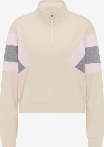 myMo ATHLSR Sports sweatshirt in Beige: front