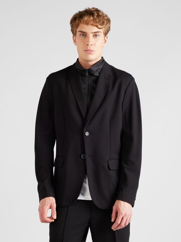 ARMANI EXCHANGE - Ajuste regular Chaqueta saco en negro: frente