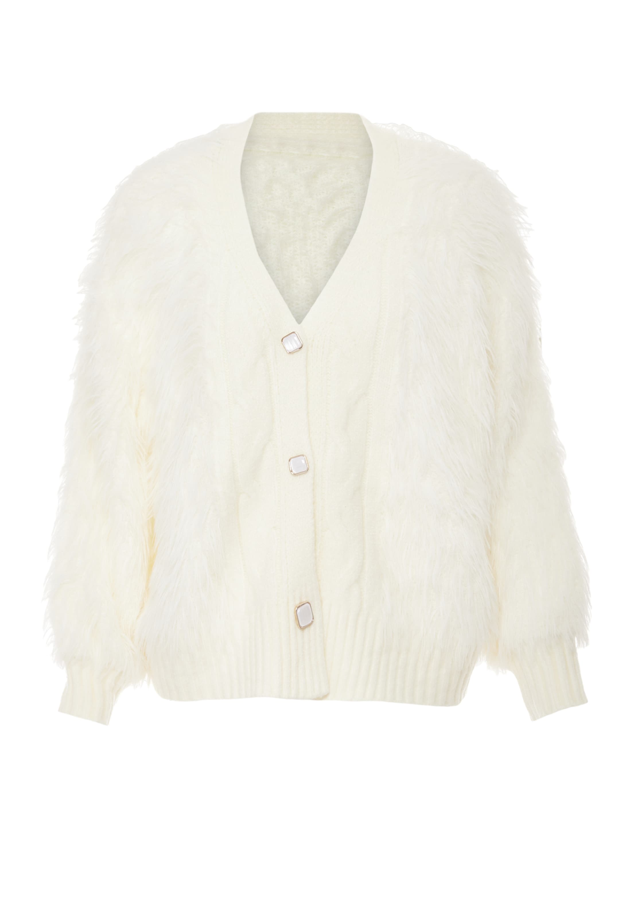 caneva - Casaco de malha em branco: frente