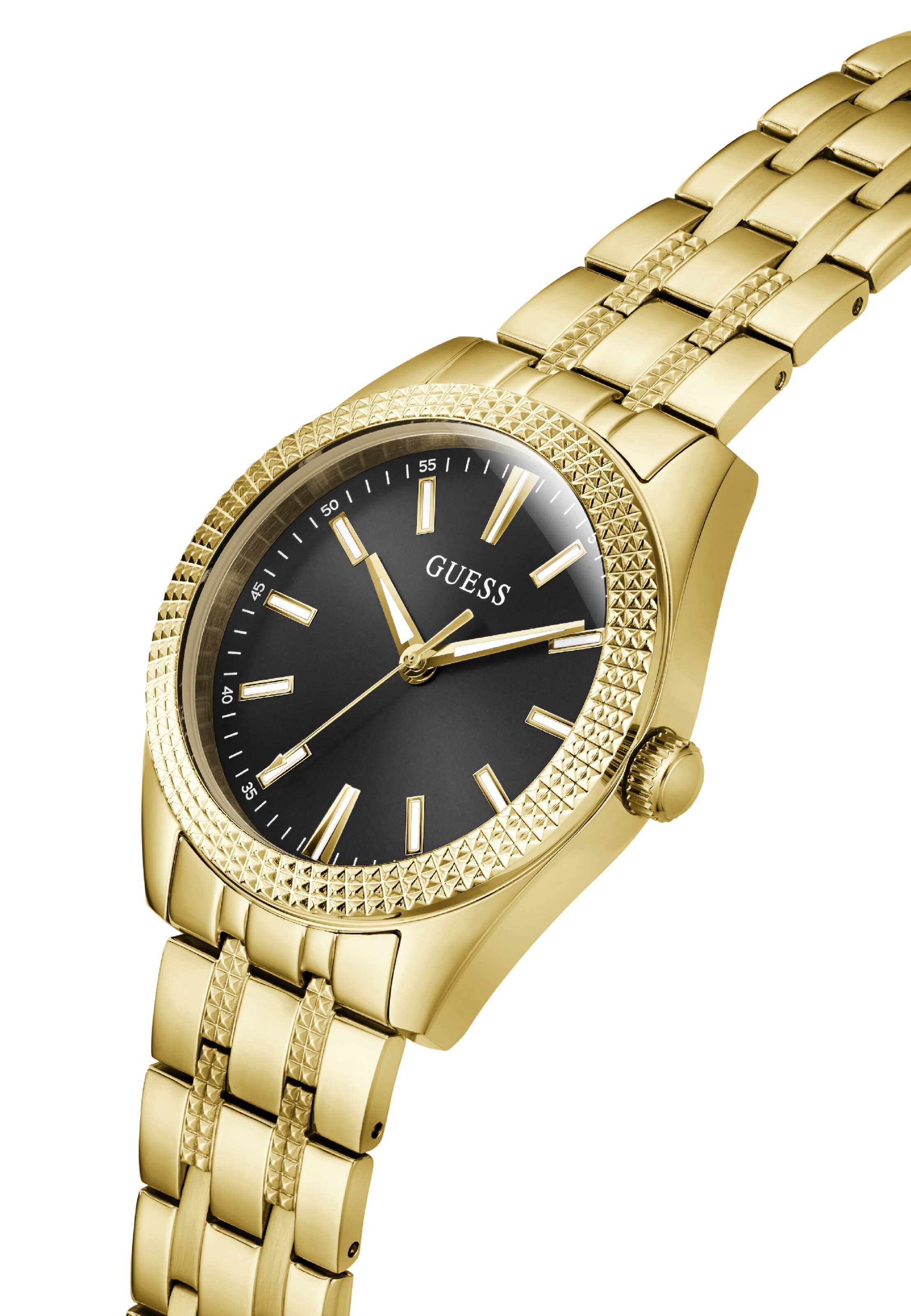 GUESS Analoog horloge ' PERCY ' in Goud