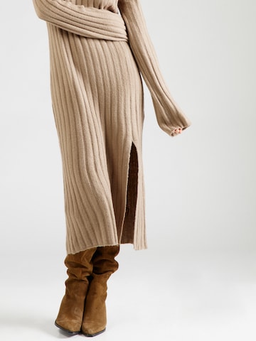 NLY by Nelly Knitted dress in Beige