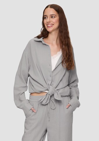 QS Bluse in Grau: Vorderseite