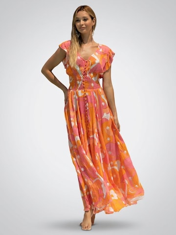 Abito 'Robe Longue Scarlett' di Miss June in arancione