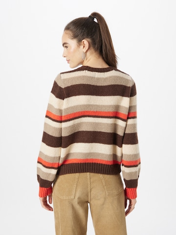 PIECES Sweater 'KARMEN' in Brown