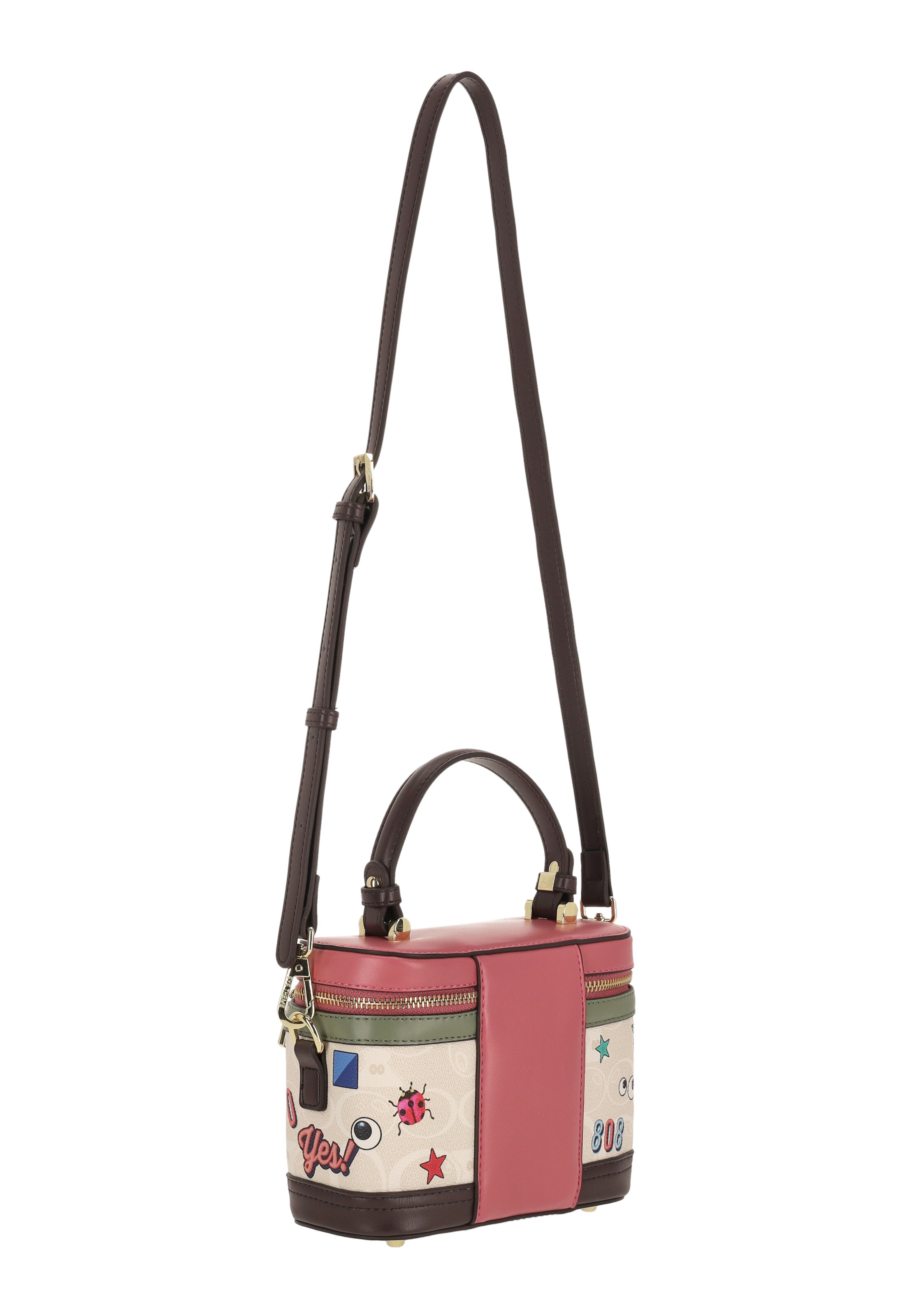 MYMO - Malas de tiracolo 'Pop Eyetheme' em branco