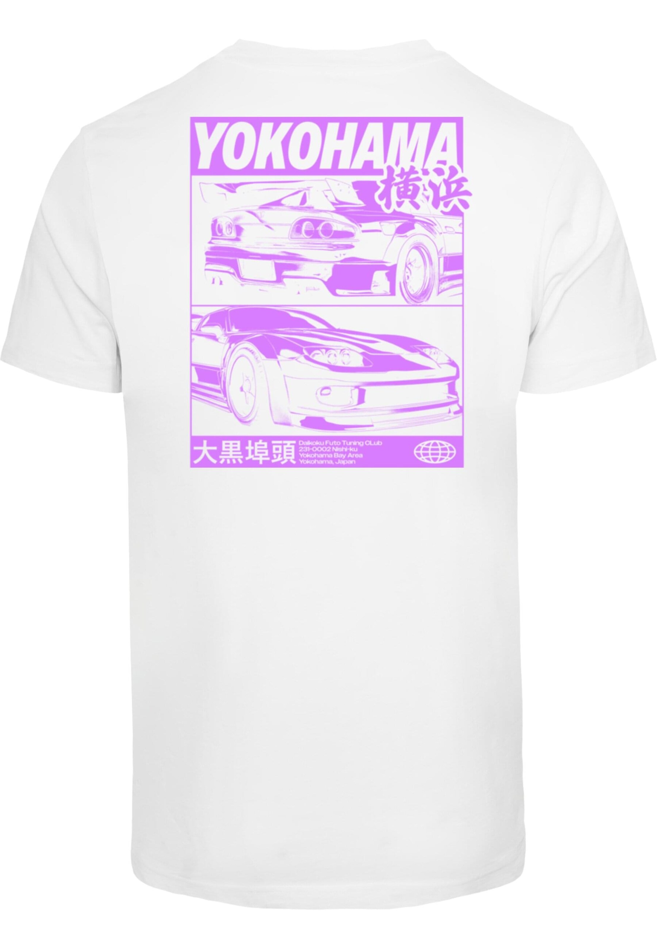 Mister Tee Koszulka 'Yokohama Race' w kolorze biały