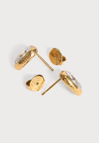 GUESS Ohrringe 'CRYSTAL LOVE' in Gold