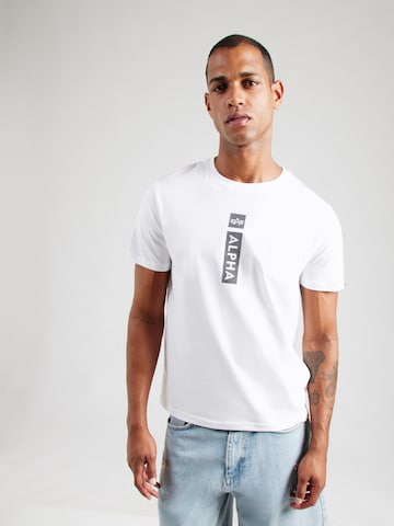ALPHA INDUSTRIES Koszulka w kolorze biały: przód