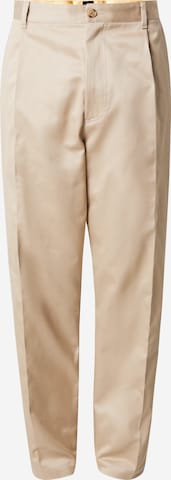 Loosefit Pantaloni con pieghe 'C-Kai-DPL' di BOSS in beige: frontale