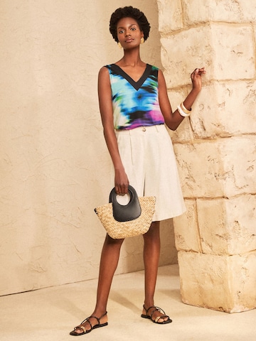 Haut love & roses en bleu