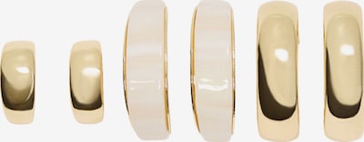 Bershka Naušnice u zlatna / bijela, Pregled proizvoda