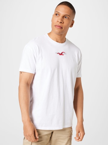 T-Shirt HOLLISTER en blanc : devant