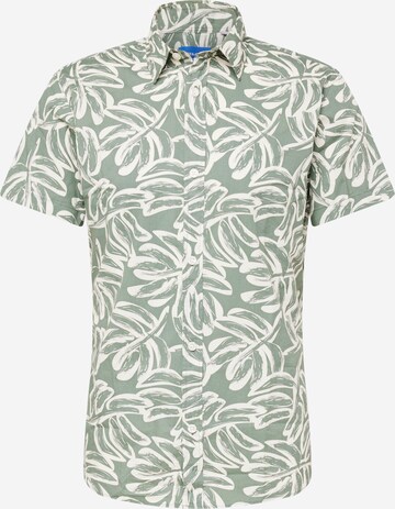 Coupe regular Chemise 'LAFAYETTE' JACK & JONES en vert : devant