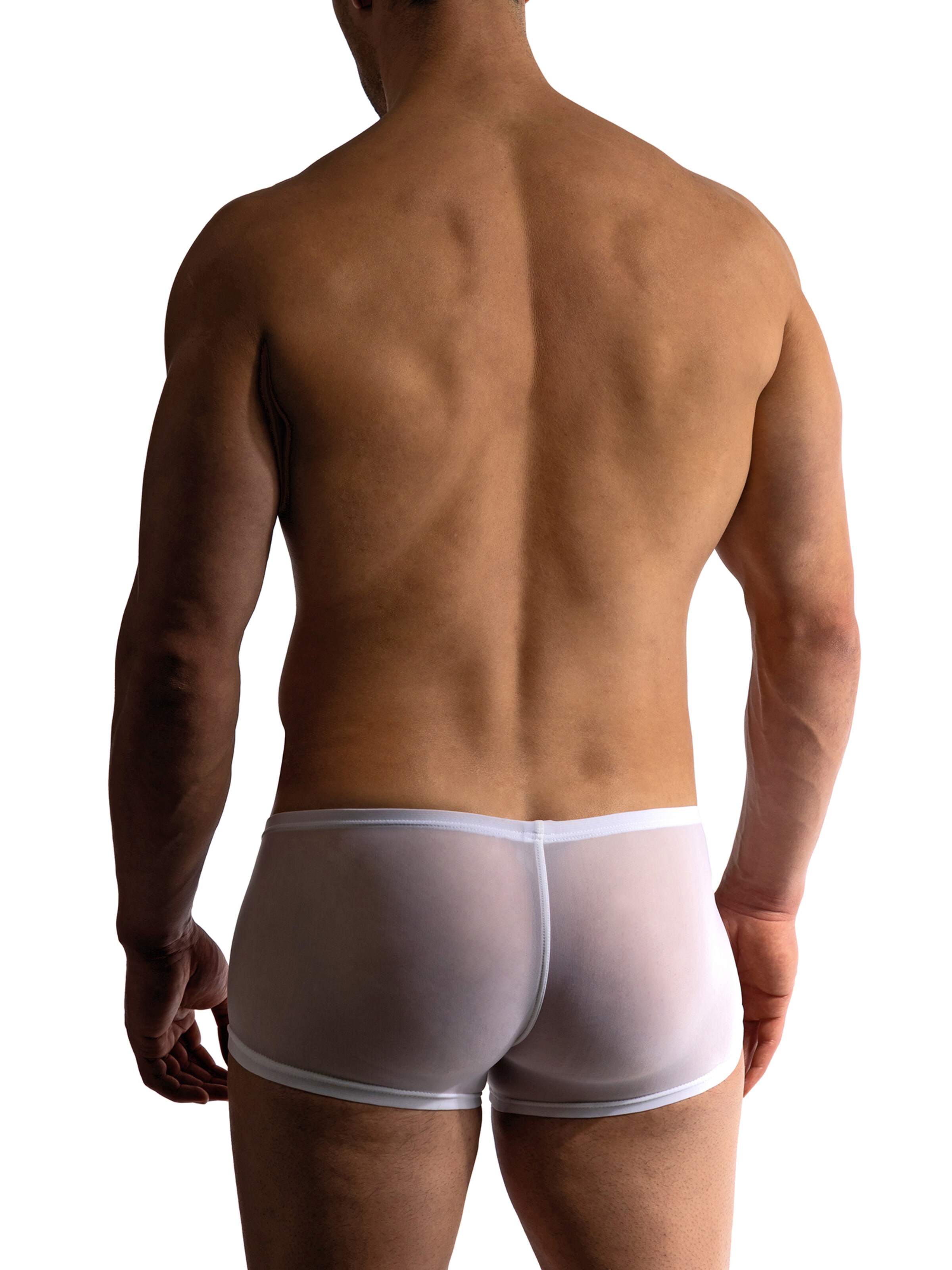Manstore Boxer shorts ' M101 Micro Pants ' in White