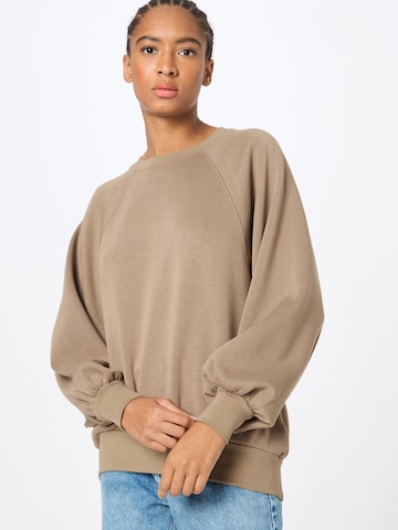 MSCH COPENHAGEN Sweatshirt 'BIANNA' i brun: framsida