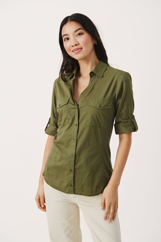 Part Two Blouse in Green: front