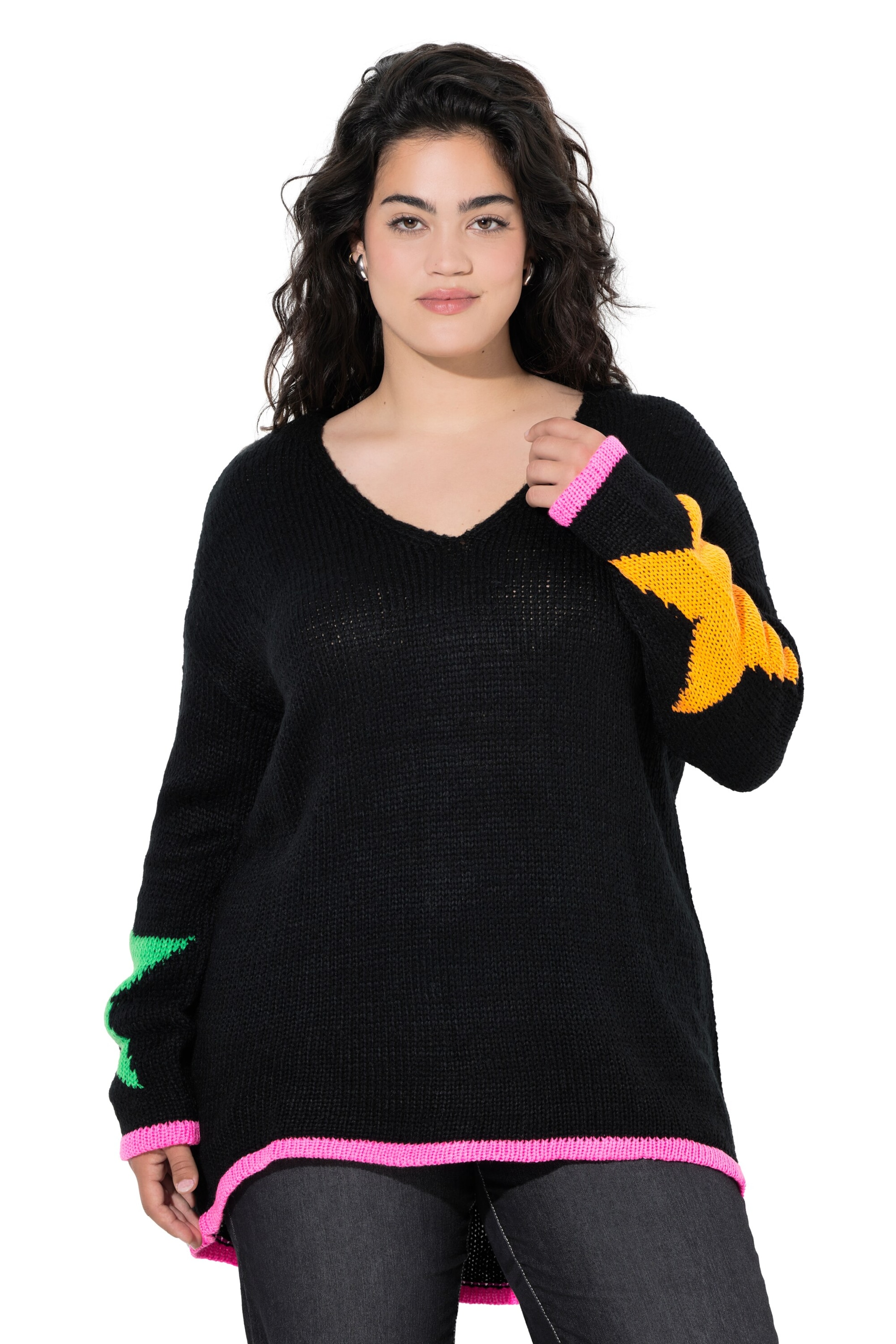 Angel of Style Sweater in Black: front