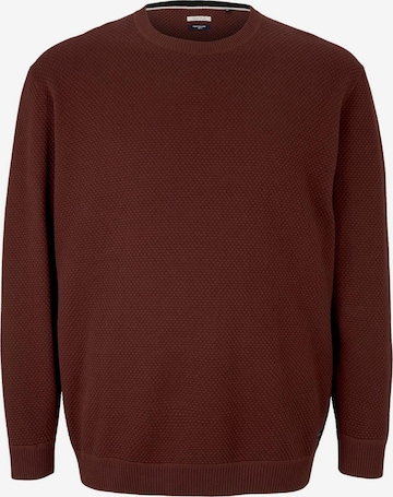 TOM TAILOR Men + Pullover in Rot: front