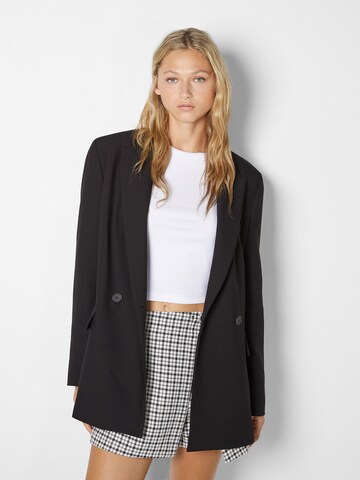 Blazer Bershka en noir : devant