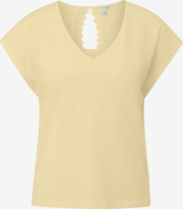 T-shirt QS en jaune : devant