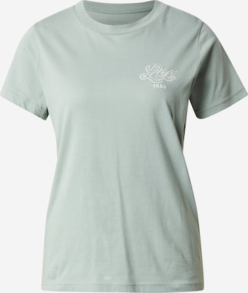 žalia Lee Marškinėliai 'SMALL LOGO TEE': priekis