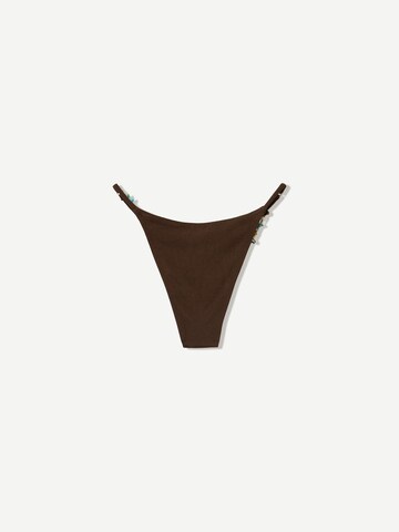 Bershka Bikinihose in Braun