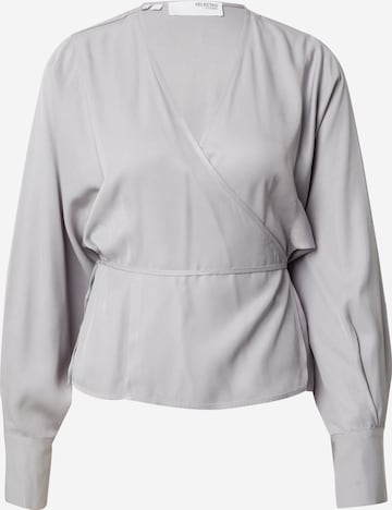 SELECTED FEMME Blouse JOLIE in Grey ABOUT YOU