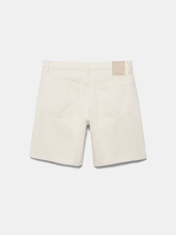 Regular Jean Pull&Bear en blanc