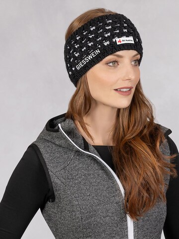 GIESSWEIN Athletic Headband 'Adelboden' in Black: front